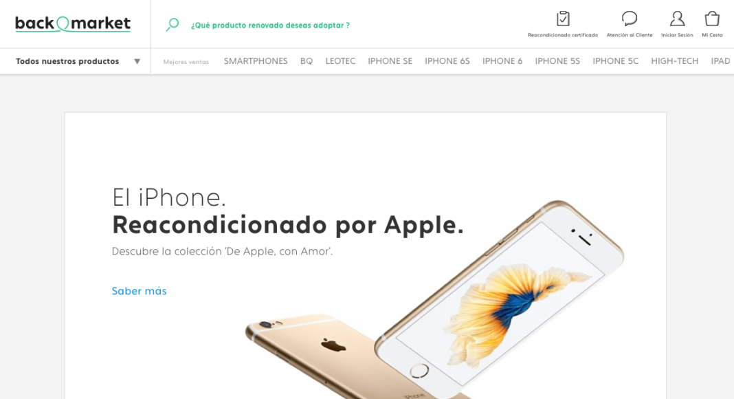 Imagen web IPhone reacondicionado