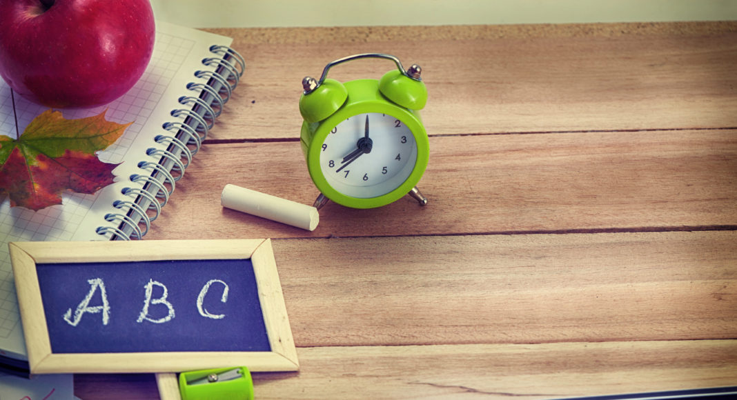 Back to School Background with Office Tools