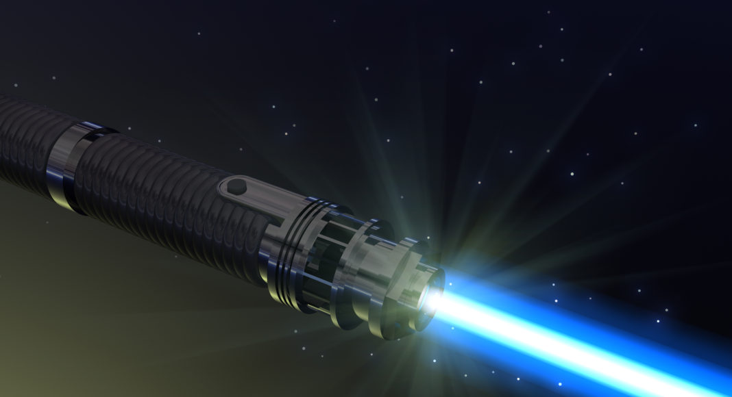 Blue light saber