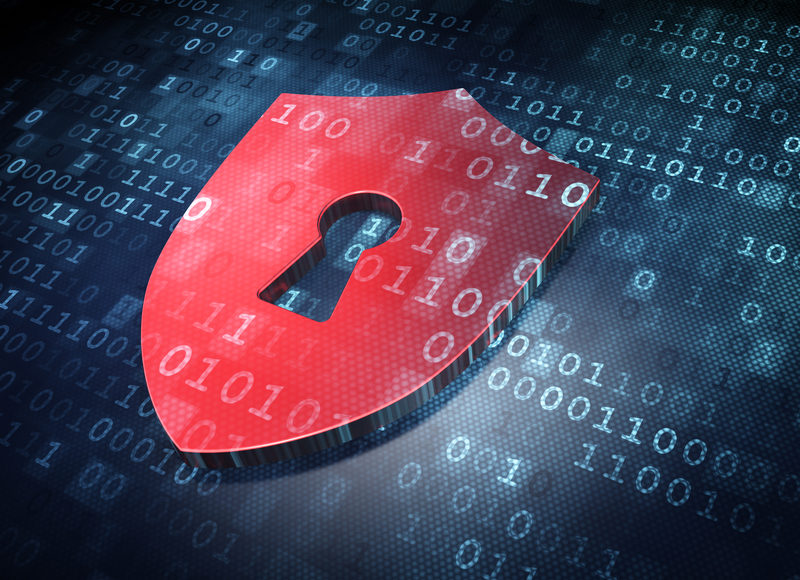 Security concept: Red Shield With Keyhole on digital background RECON Security Suite - Tech Data - Newsbook - Oferta -seguridad - Madrid España