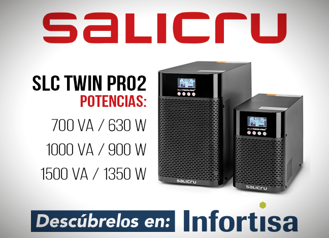 Descubre la serie SLC TWIN PRO2 de SALICRU en Infortisa