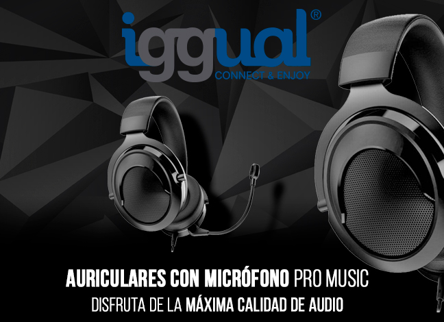 Déjate sorprender por los nuevos auriculares Pro Music de iggual