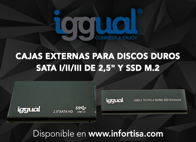 Descubre las nuevas cajas externas para discos duros de iggual