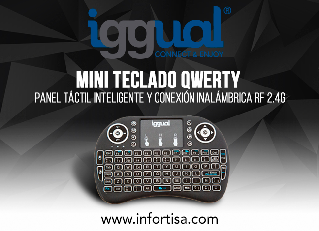 Controla tus dispositivos a distancia con el mini teclado QWERTY de iggual
