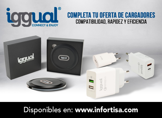 Completa tu categoría de accesorios con los cargadores de iggual