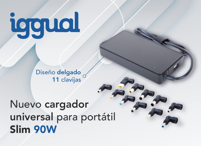 Nuevo cargador universal para portátil Slim 90W