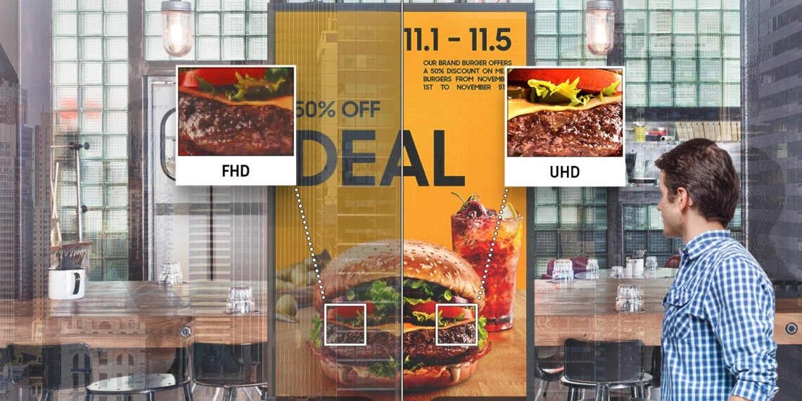 Pantallas OMD-W de Samsung: brillo máximo y visibilidad óptima para cualquier escaparate