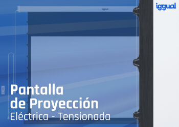 Pantalla de proyector eléctrica tensionada 92″ PSIXS203