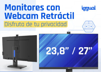 Descubre el monitor con webcam integrada de iggual